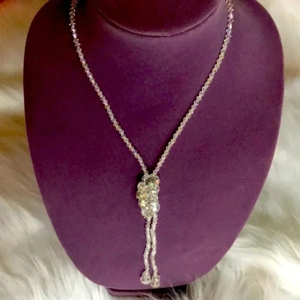 Crystals necklace handmade